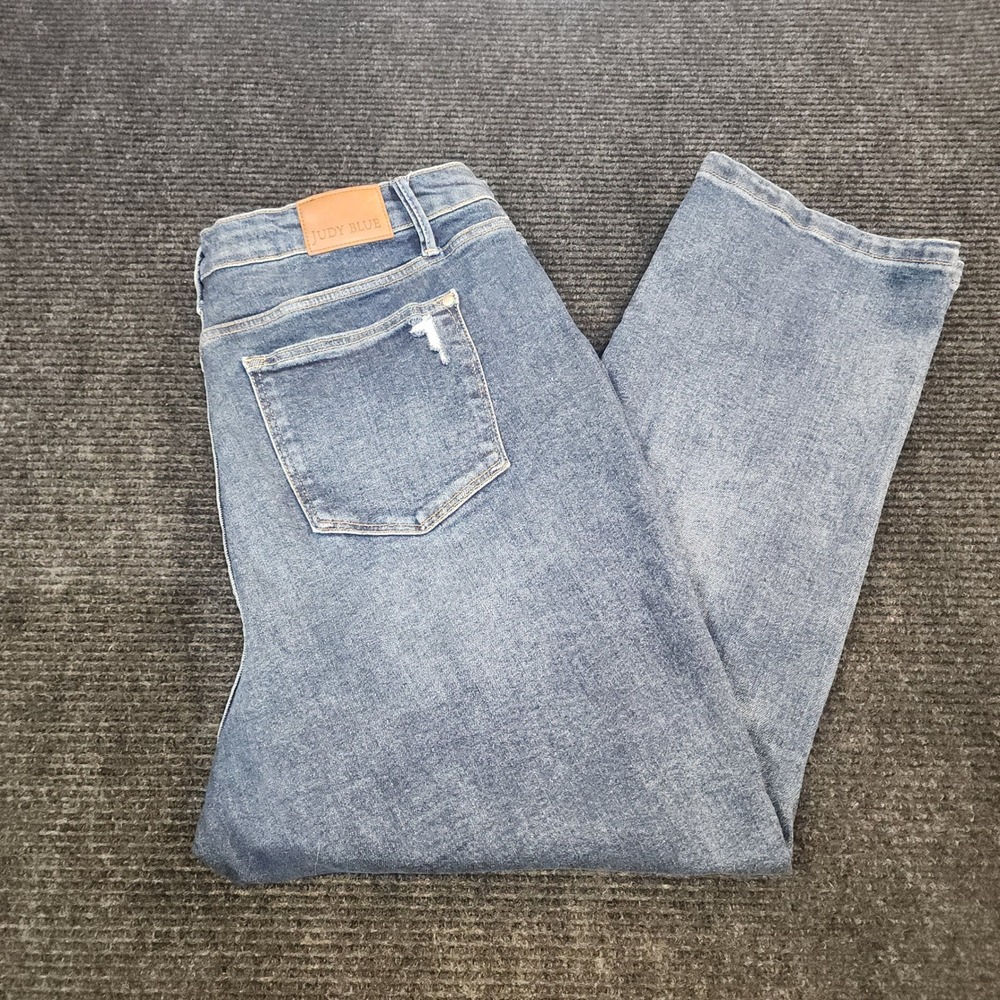 Judy Blue Rigid Magic Jeans Womens 20W High Rise Straight JB88922 DK